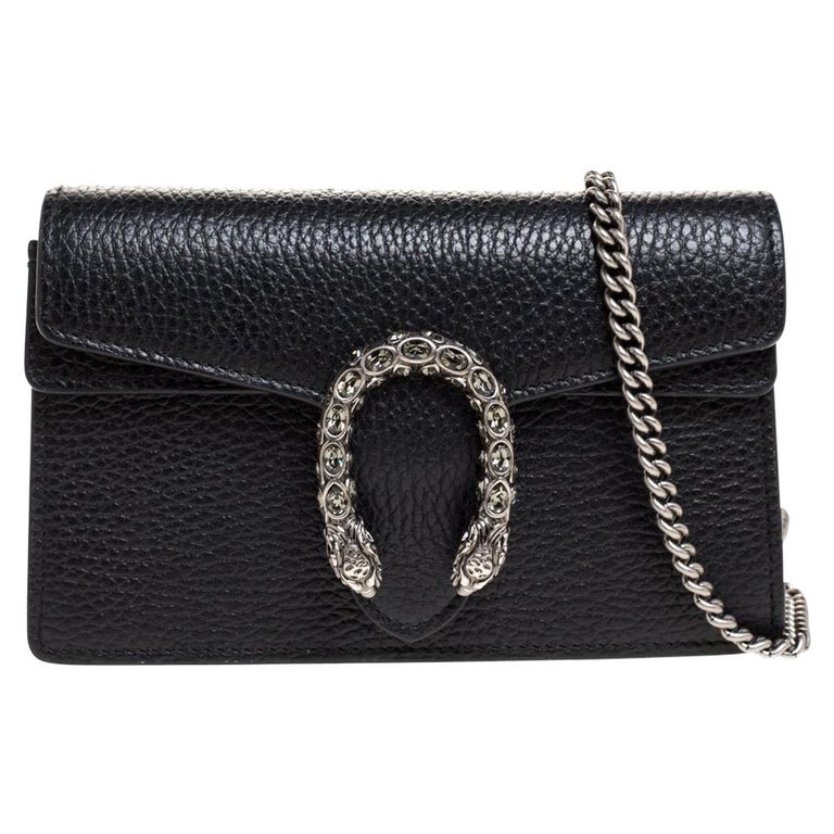 Gucci Black Leather Mini Dionysus Crossbody Bag For Sale at 1stDibs ...