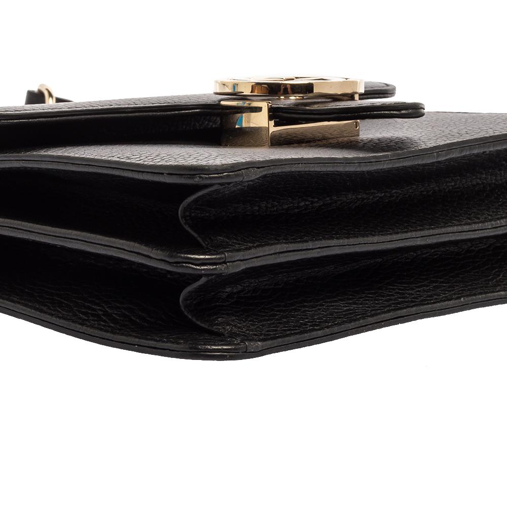 Gucci Black Leather Mini GG Marmont Shoulder Bag 7