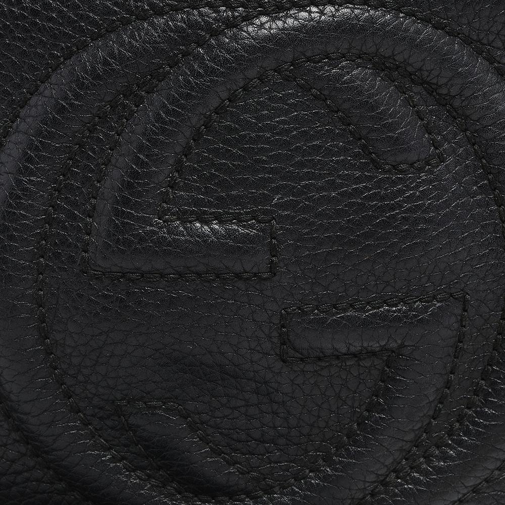 Gucci Black Leather Mini Soho Disco Chain Crossbody Bag 1