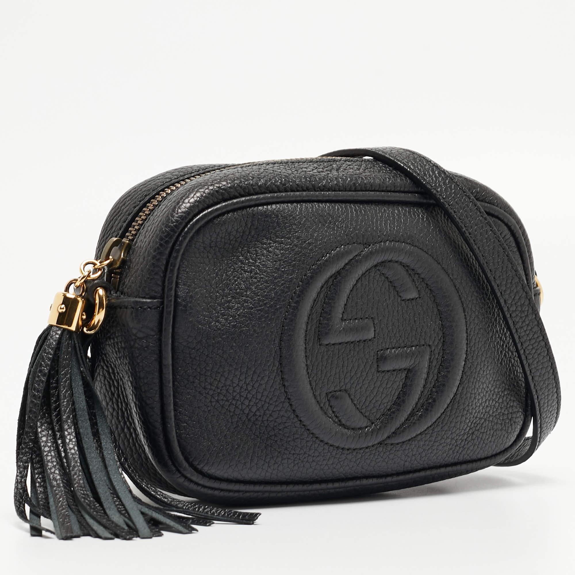 Gucci Black Leather Mini Soho Disco Shoulder Bag 8