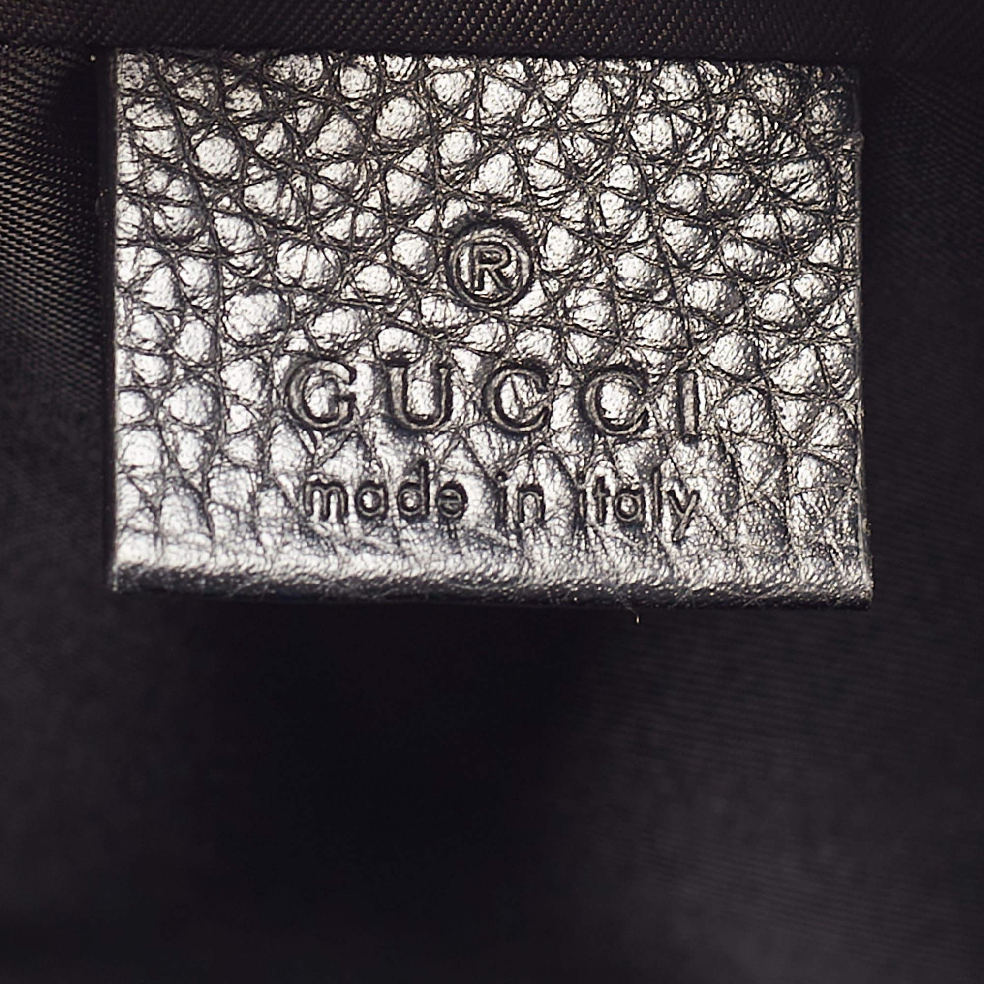 Gucci Mini Soho Disco Umhängetasche aus schwarzem Leder im Angebot 1