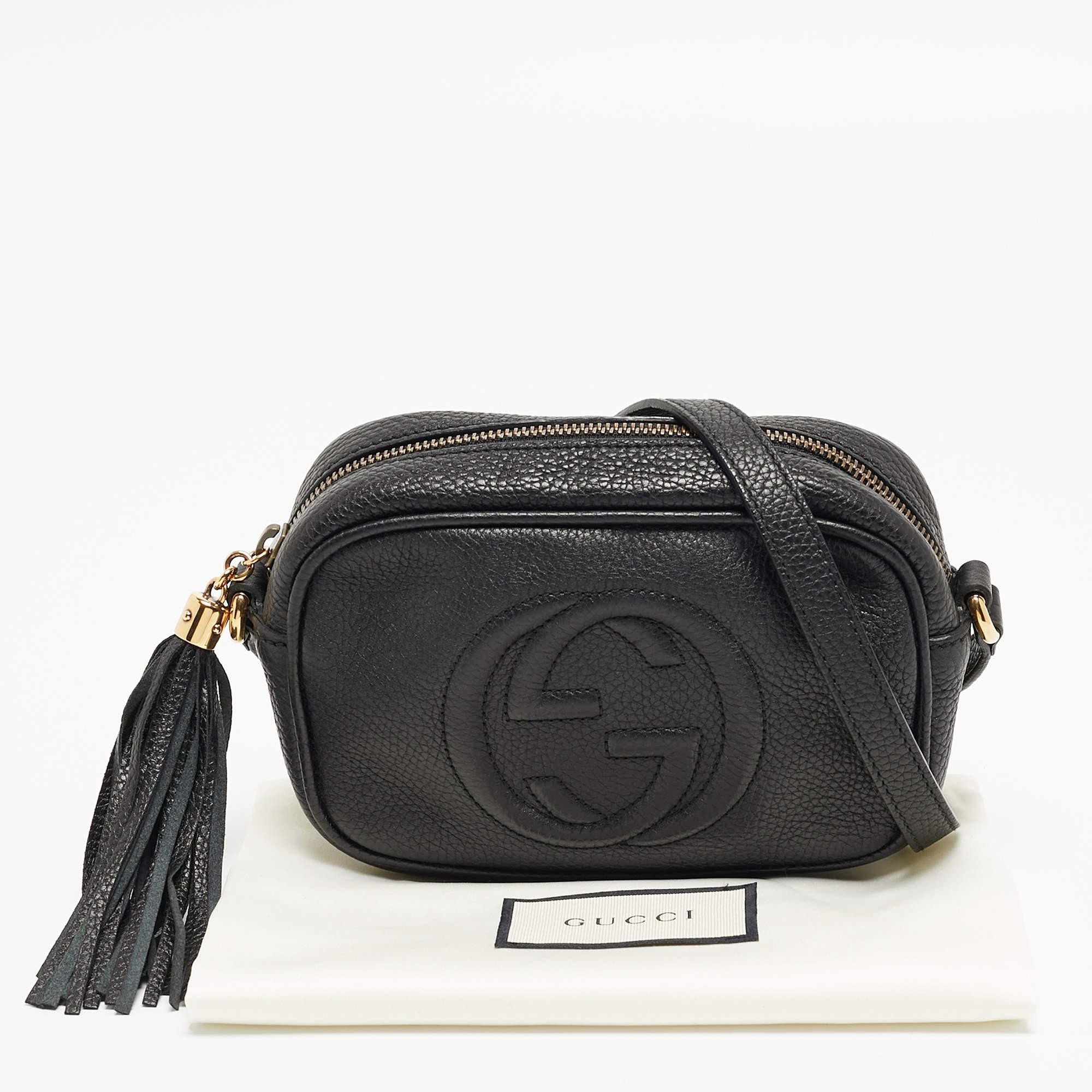 Gucci Black Leather Mini Soho Disco Shoulder Bag 2