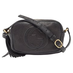 Gucci - Mini sac à bandoulière Soho Disco en cuir noir