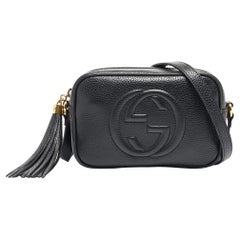 Used Gucci Black Leather Mini Soho Disco Shoulder Bag