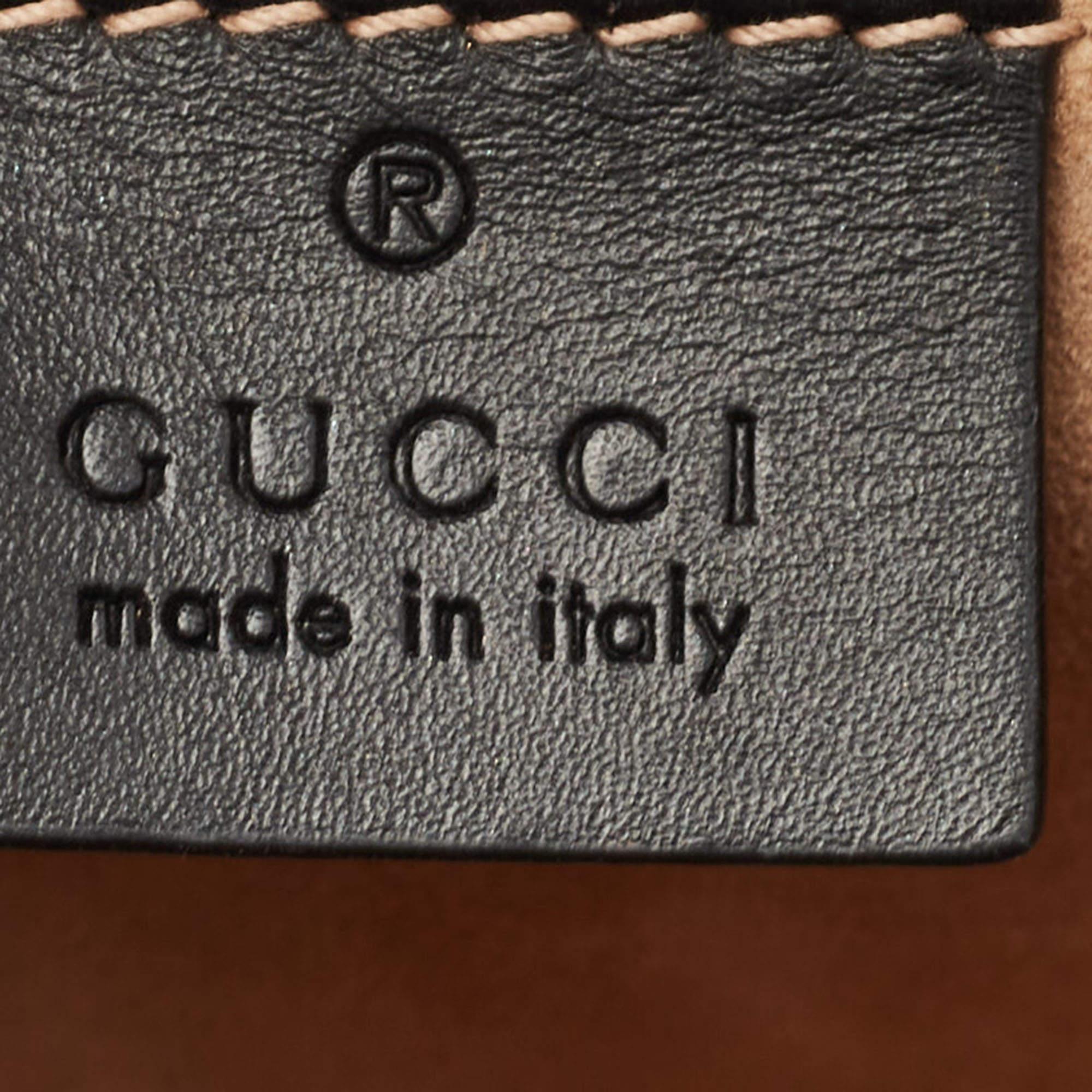 Gucci Black Leather Mini Sylvie Top Handle Bag 5