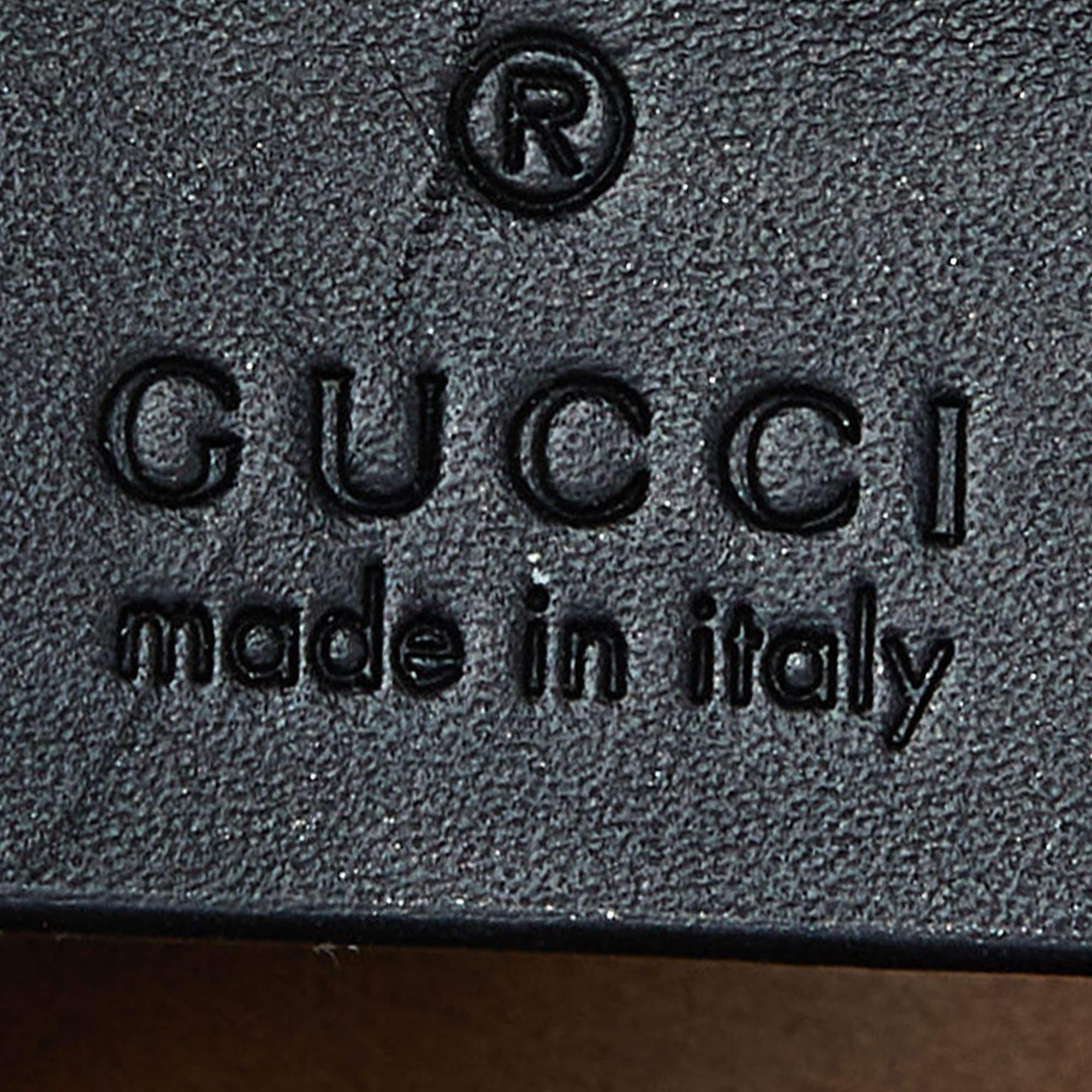 Gucci Black Leather Mini Web Chain Sylvie Crossbody Bag 4