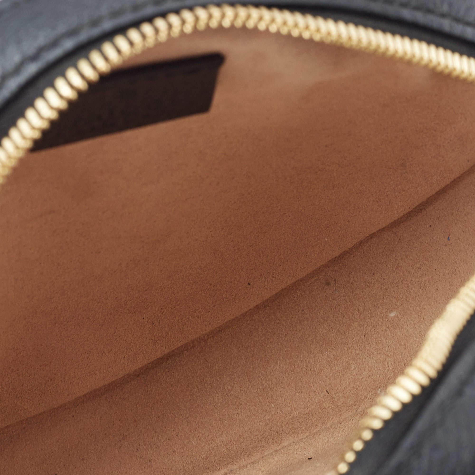 Gucci Black Leather Mini Web Ophidia GG Round Shoulder Bag 7