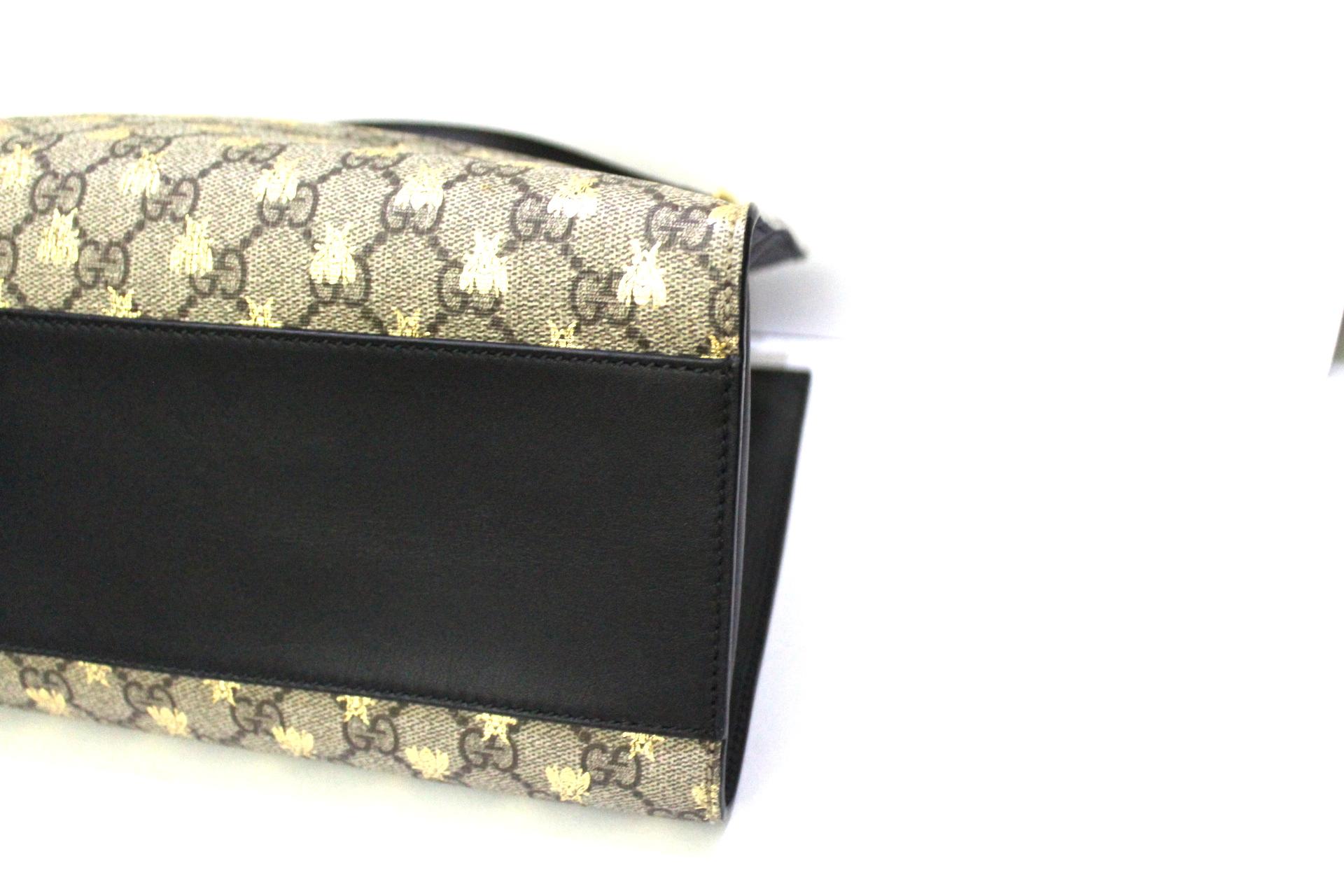 Gucci Tasche aus schwarzem Leder mit Vorhängeschloss 1