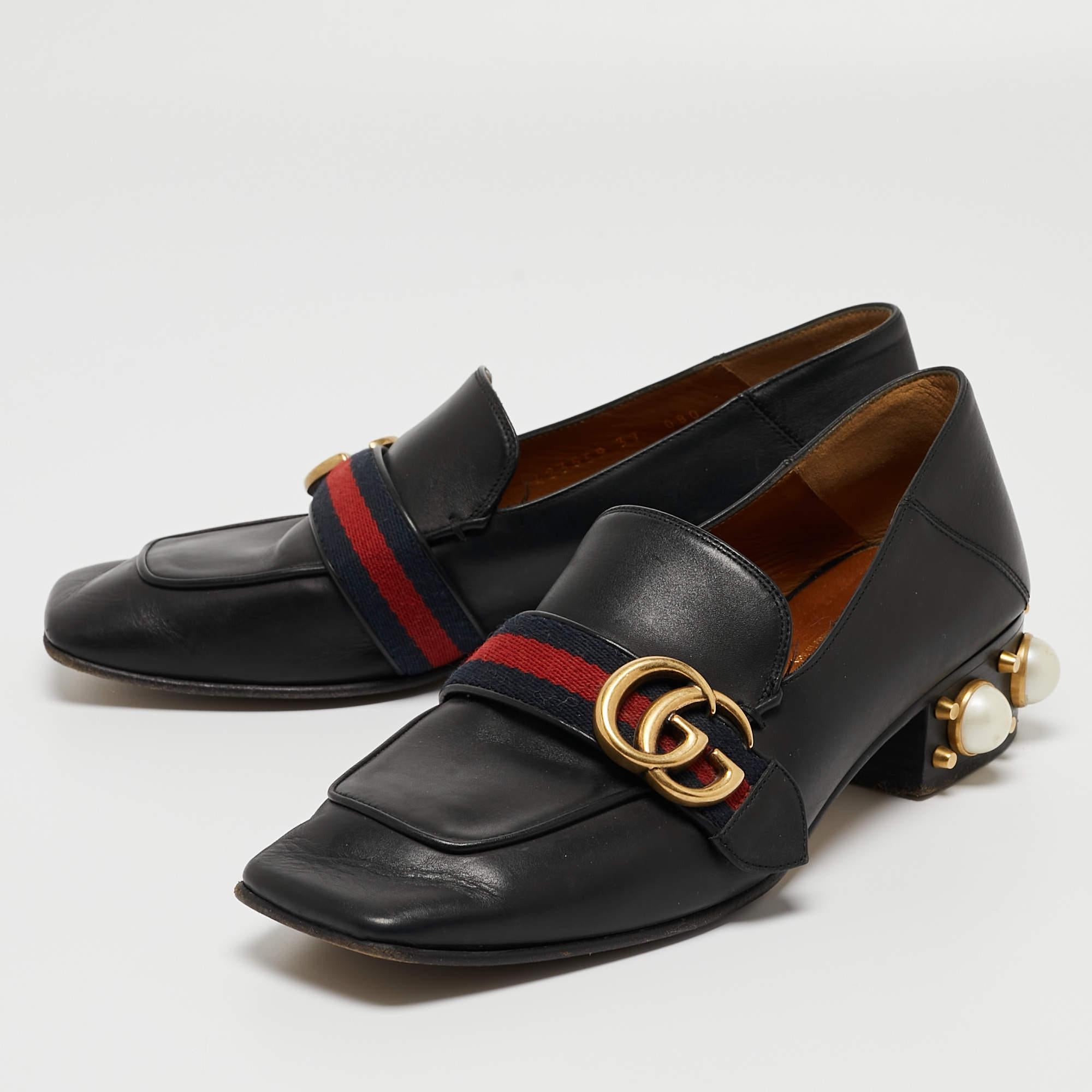 Let comfort and luxe style be yours with these Gucci loafers. Crafted with skill, the high-quality shoes have the perfect construction to take you through the day with utmost ease.