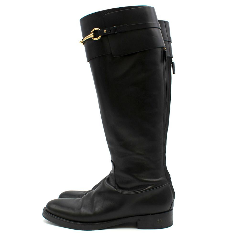 gucci black riding boots