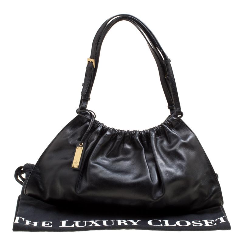 Gucci Black Leather Shoulder Bag 6