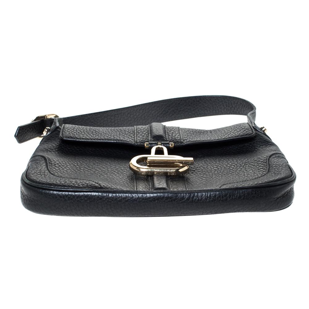 Gucci Black Leather Shoulder Bag 2