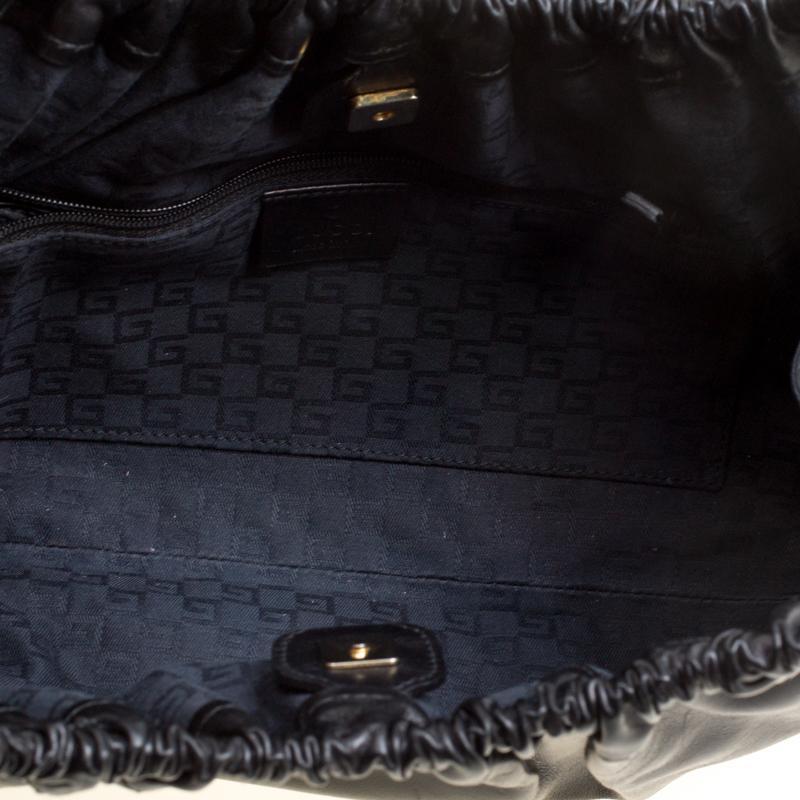 Gucci Black Leather Shoulder Bag 4