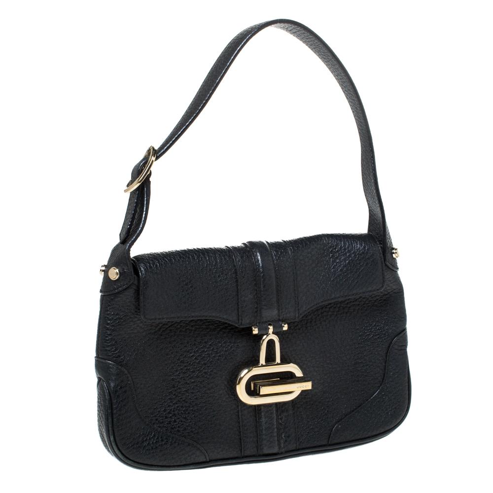 Gucci Black Leather Shoulder Bag 3