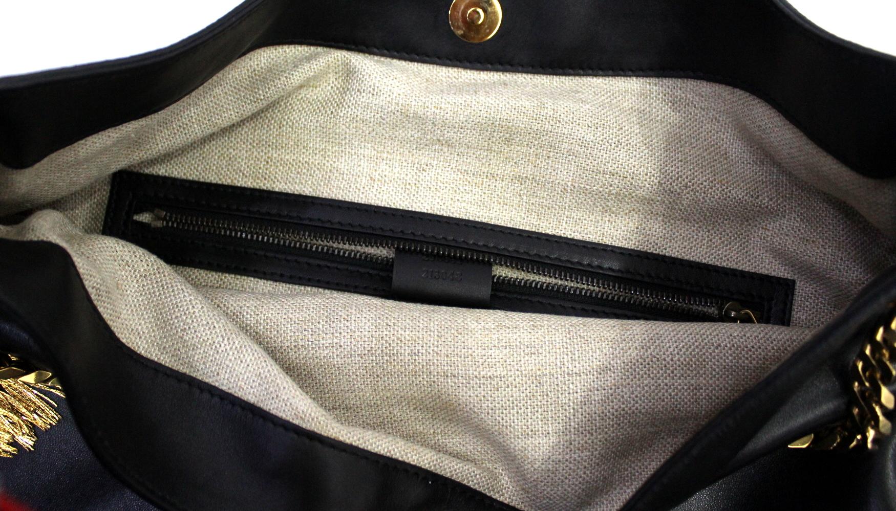 Gucci Black Leather Shoulder Bag 4