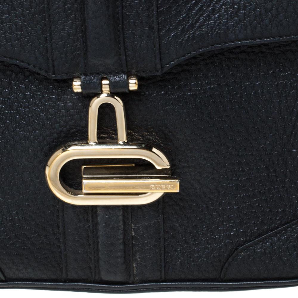 Gucci Black Leather Shoulder Bag 4