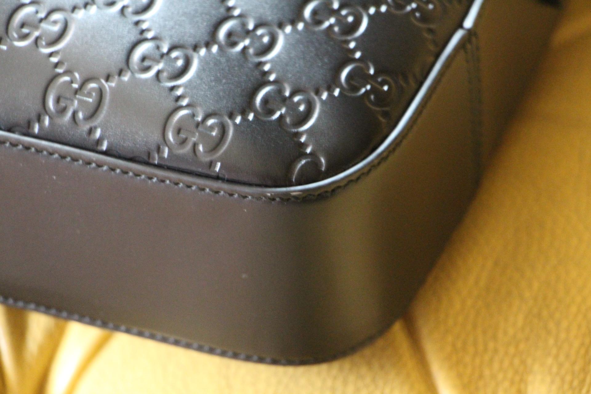 Gucci Black Leather Signature Bag , Gucci Signature Briefcase 4