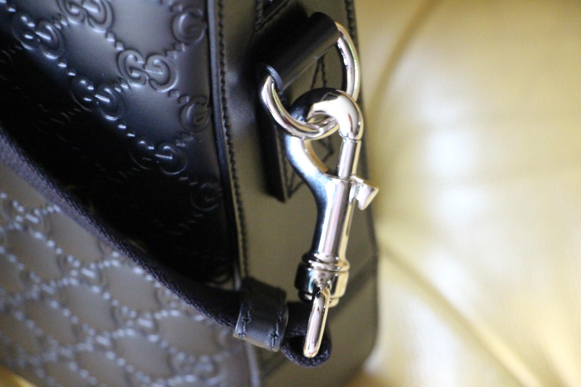 Gucci Black Leather Signature Bag , Gucci Signature Briefcase 7