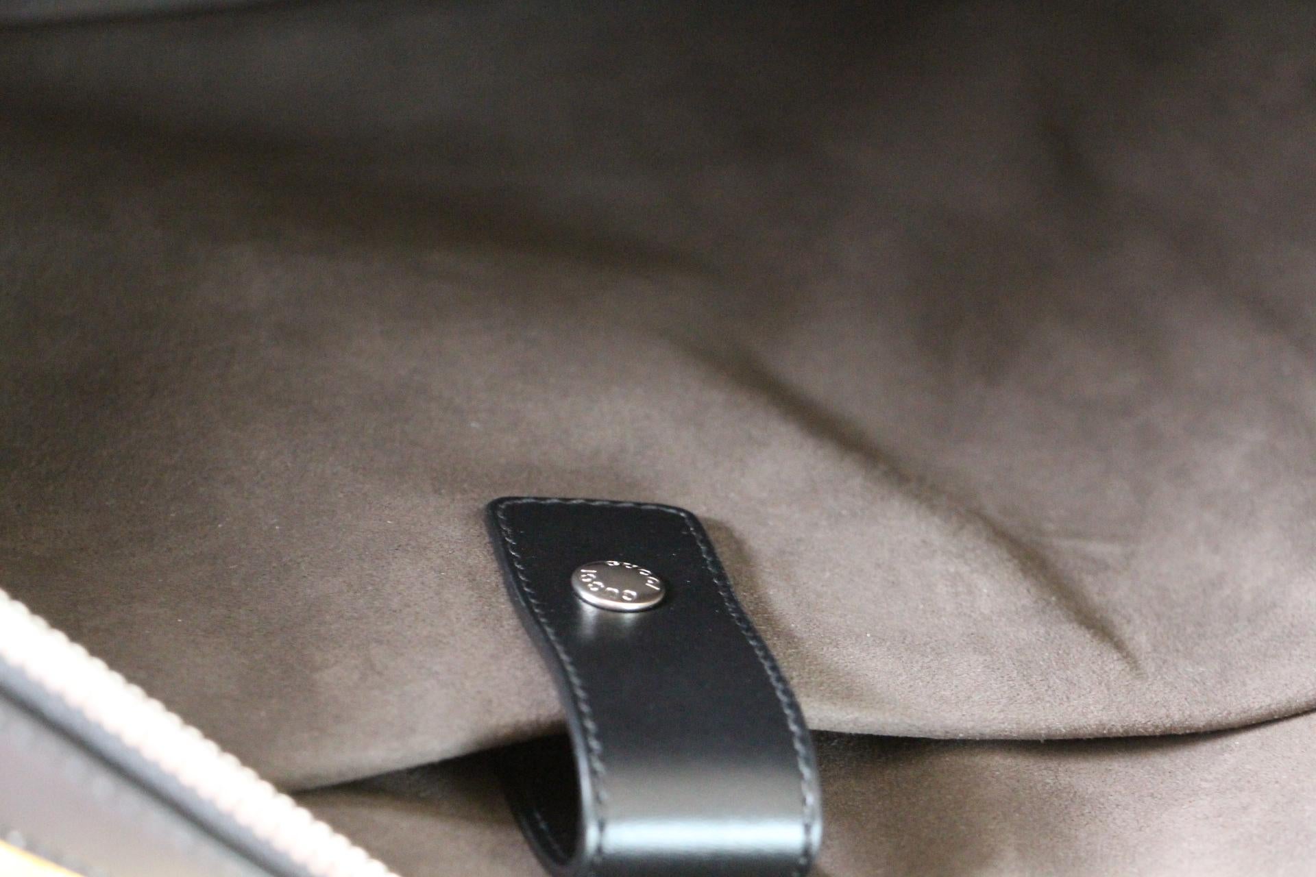 Gucci Black Leather Signature Bag , Gucci Signature Briefcase 11