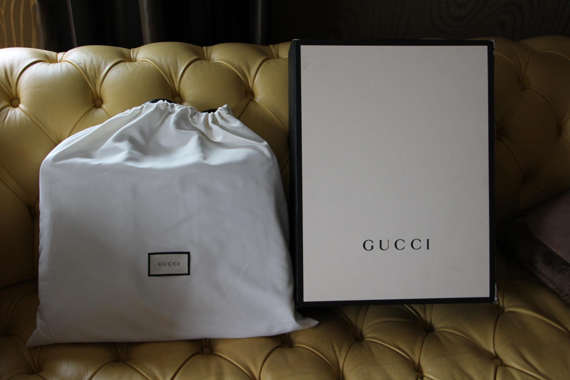Gucci Black Leather Signature Bag , Gucci Signature Briefcase 13