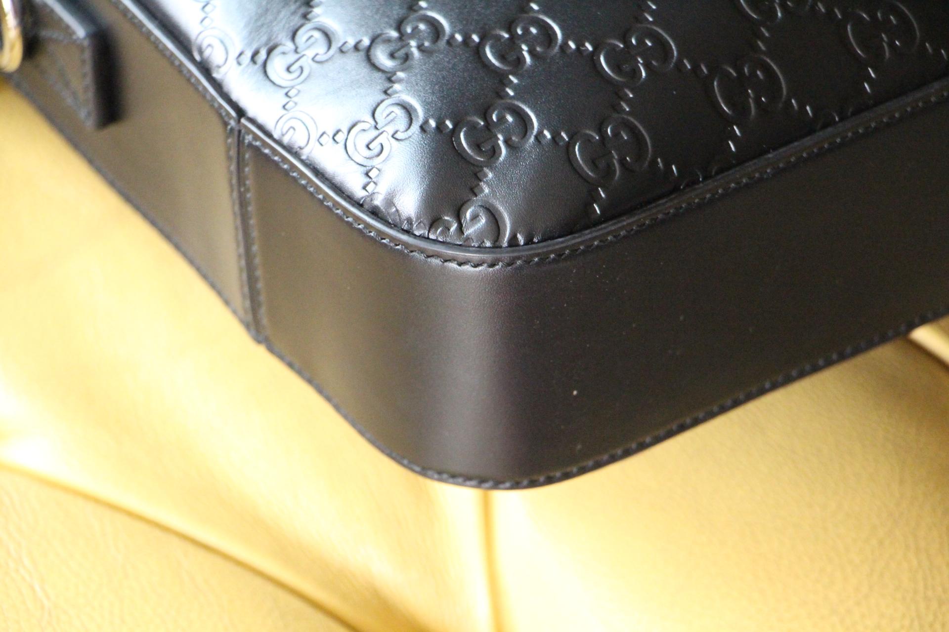 Gucci Black Leather Signature Bag , Gucci Signature Briefcase 3
