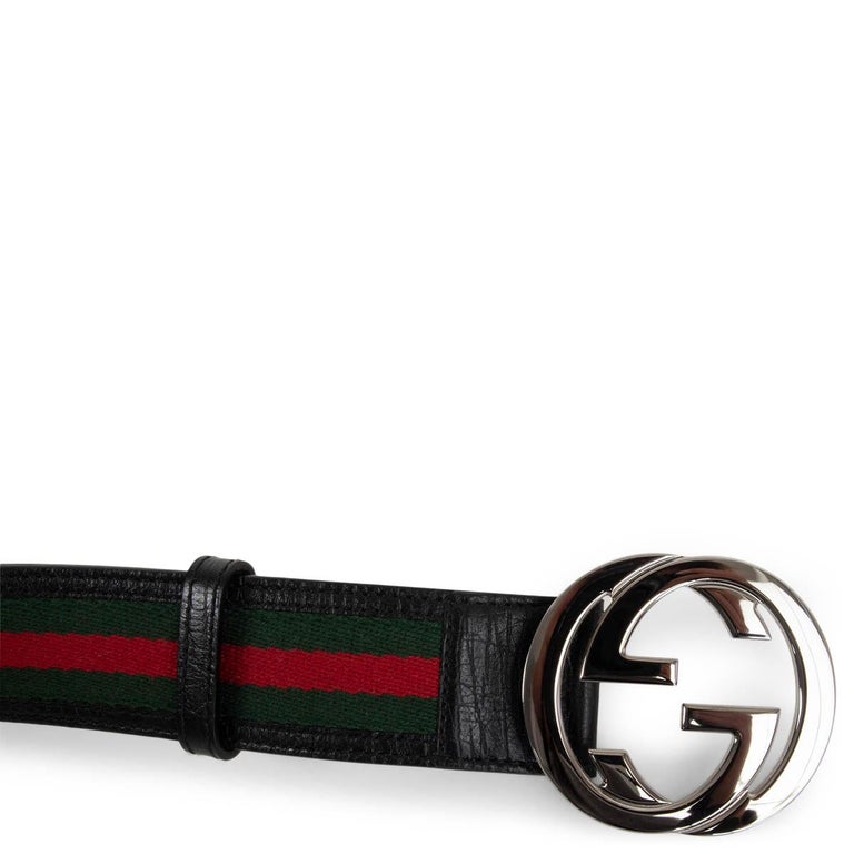 Gucci Interlocking G buckle-fastening Belt - Black