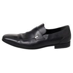 Gucci Mocassini in pelle nera taglia 45