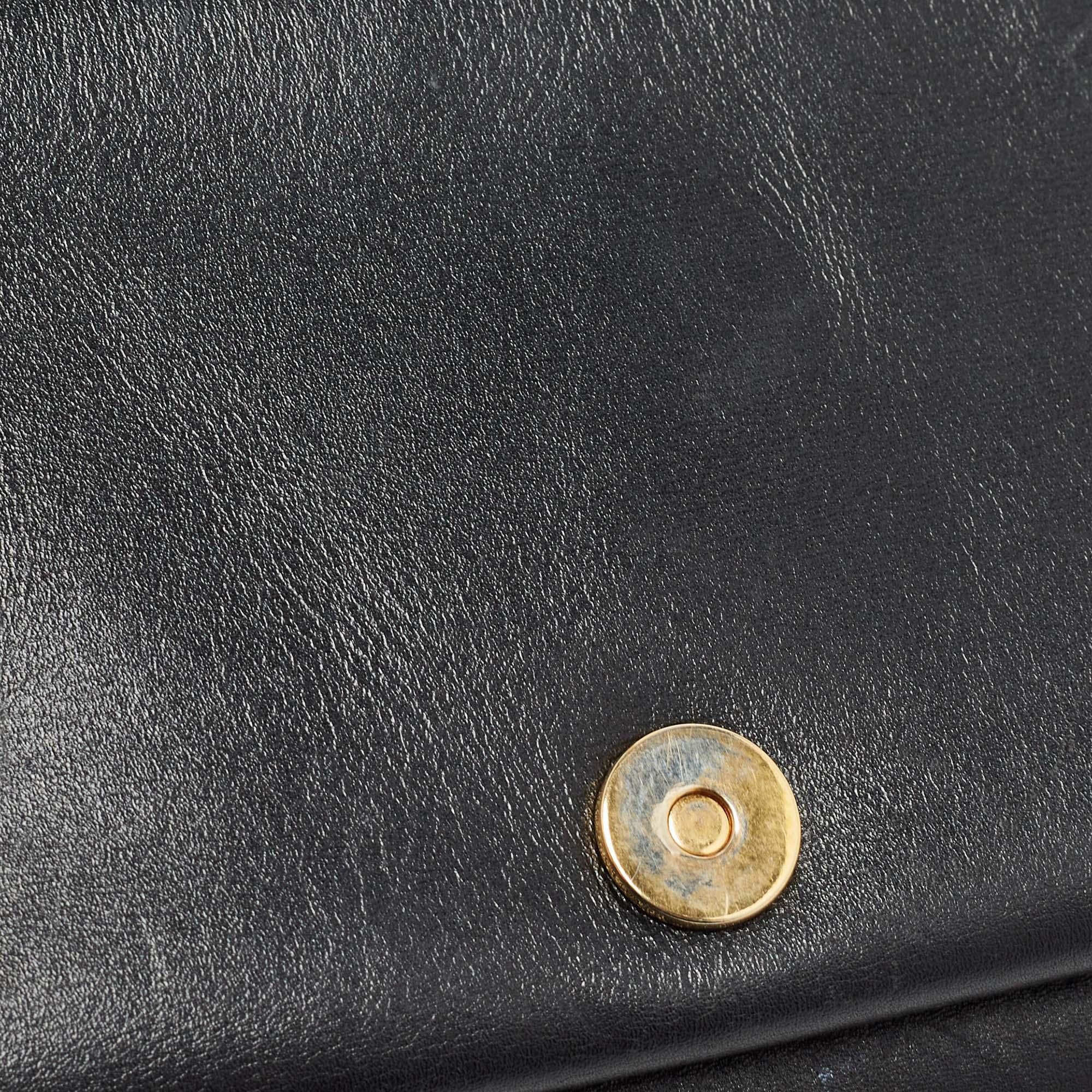 Gucci Black Leather Small Arli Shoulder Bag For Sale 12