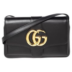 Gucci Black Leather Small Arli Shoulder Bag