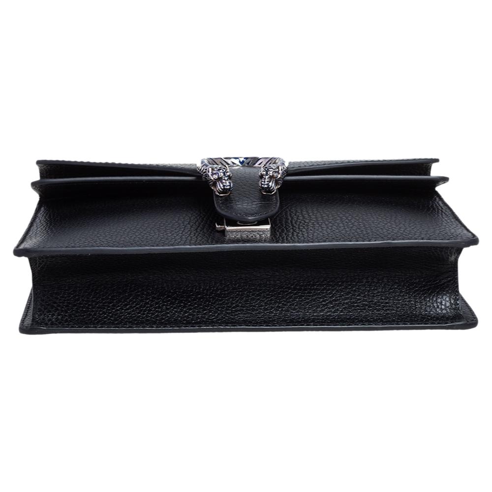 Gucci Black Leather Small Dionysus Shoulder Bag 3