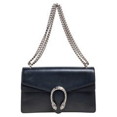 Used Gucci Black Leather Small Dionysus Shoulder Bag