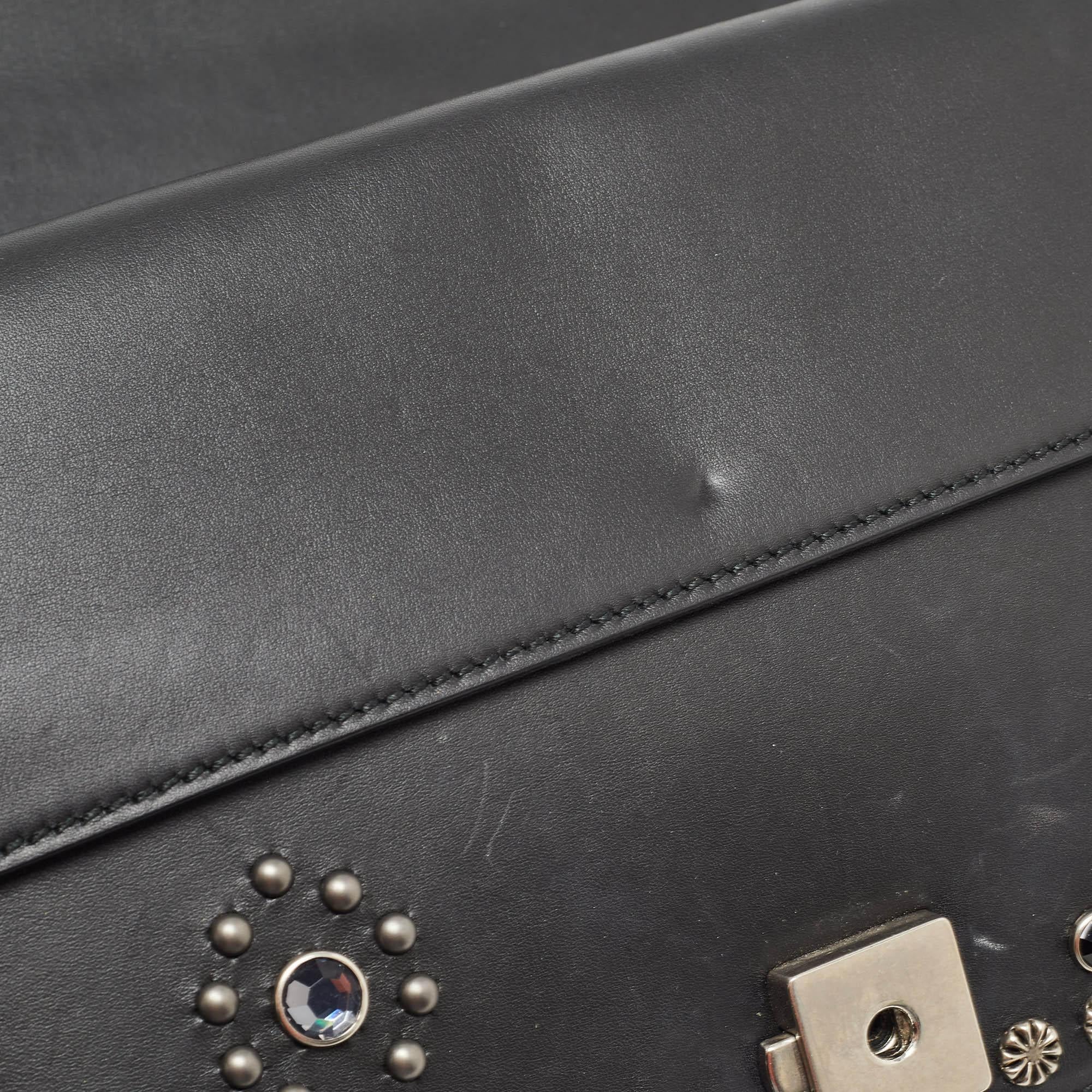 Gucci Black Leather Small Embellished Dionysus Shoulder Bag 5