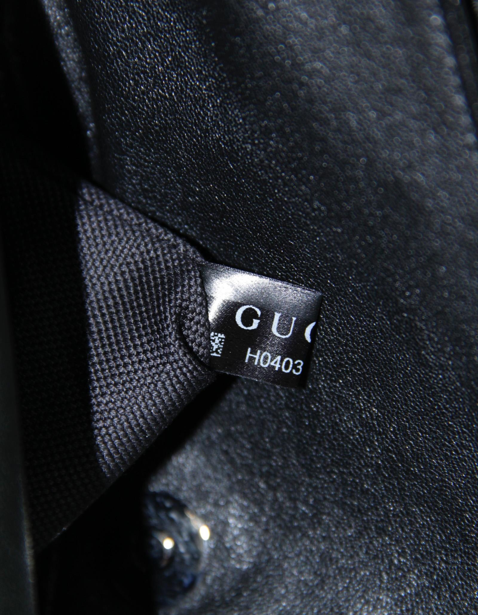 Gucci Black Leather Small GG Logo Blondie Shoulder Bag For Sale 3