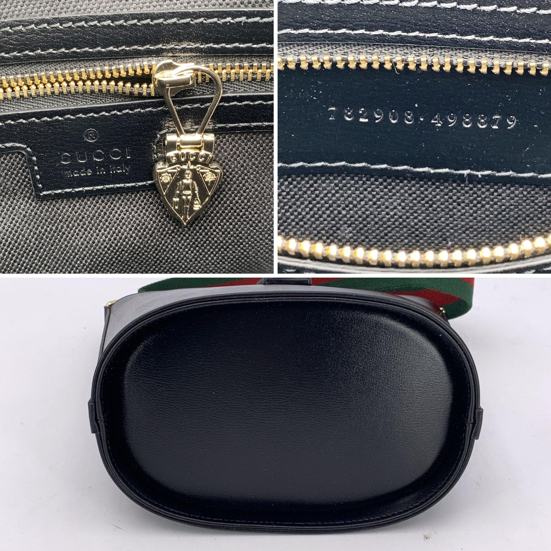 Gucci Borsa a tracolla Jackie Black in pelle piccola in vendita 1