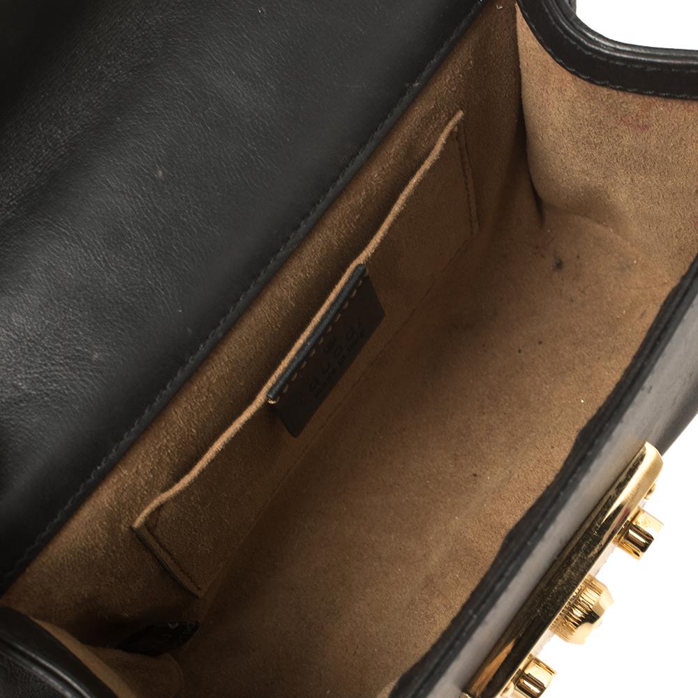 Gucci Black Leather Small Padlock Shoulder Bag 6