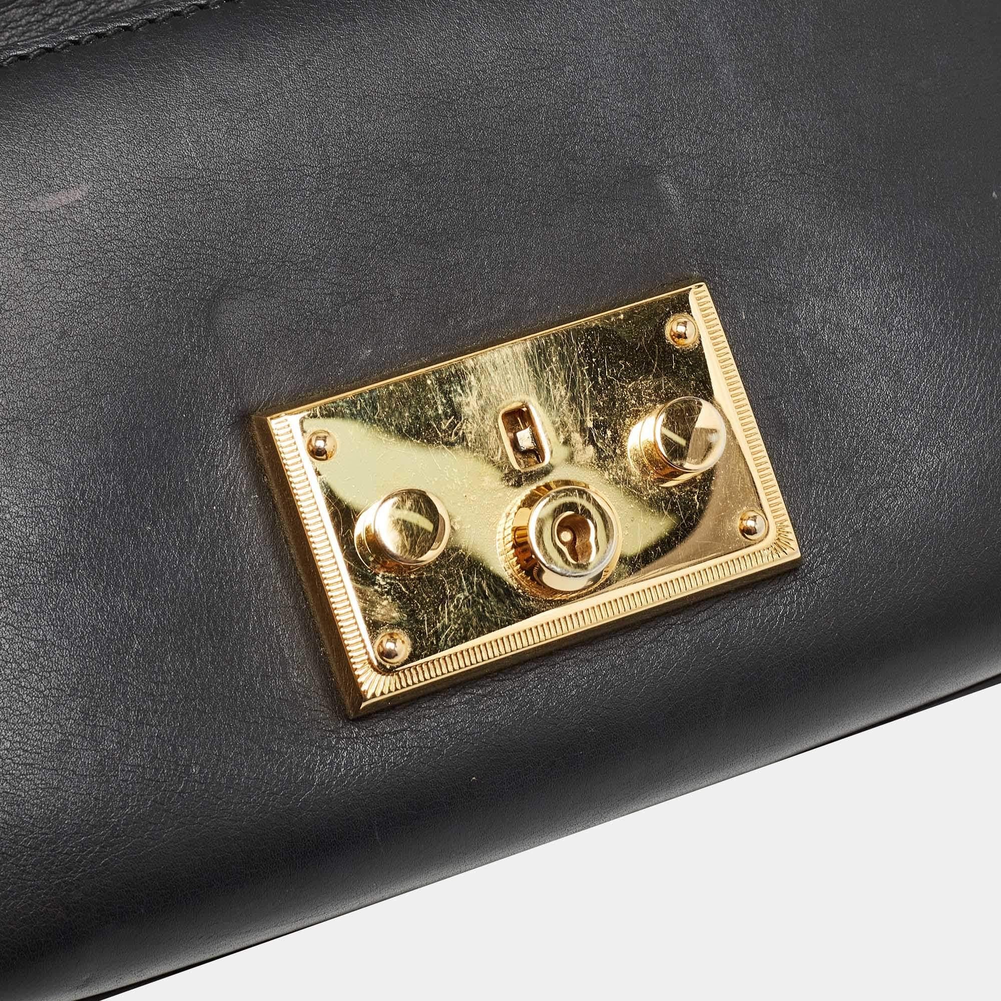 Gucci Black Leather Small Padlock Shoulder Bag 9