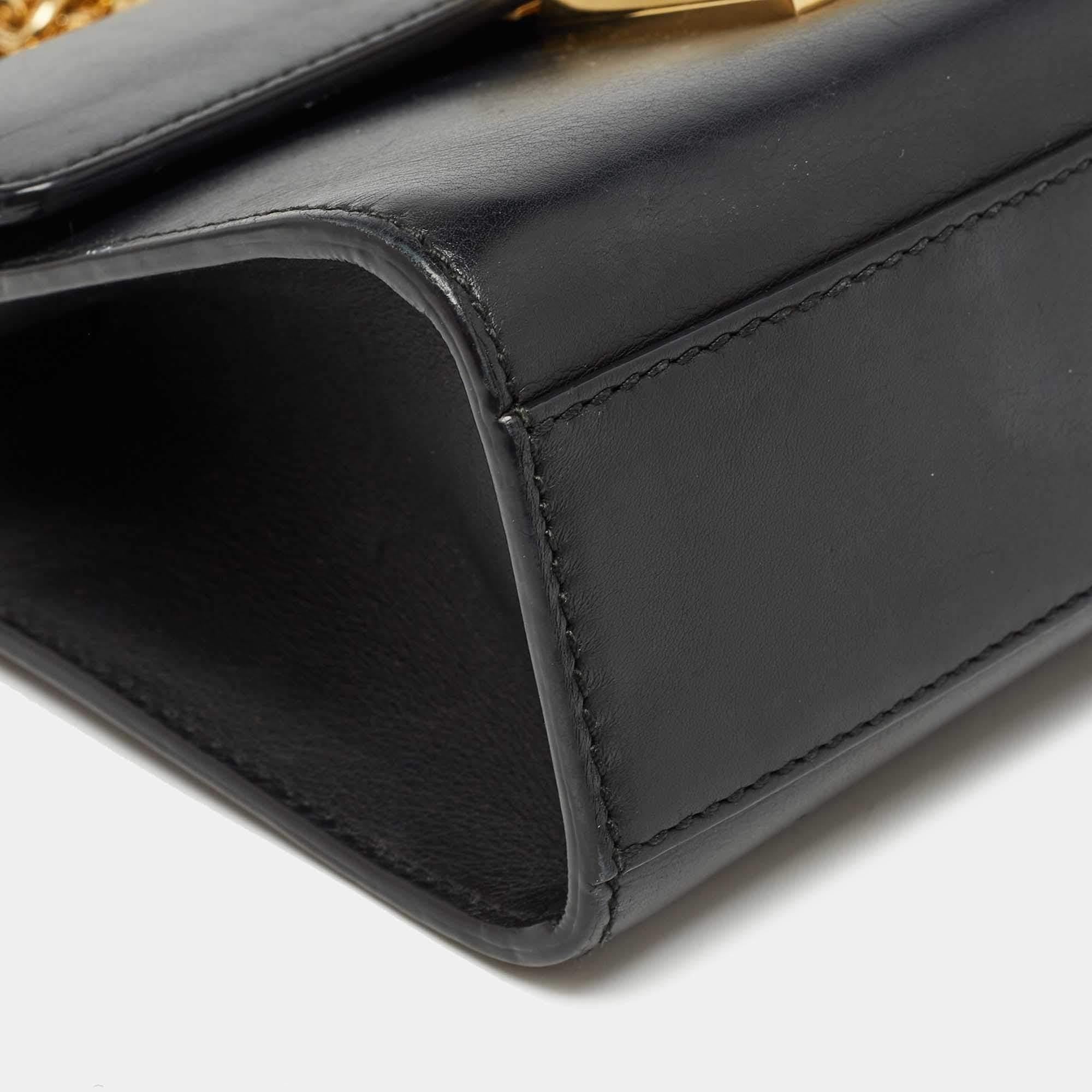 Gucci Black Leather Small Padlock Shoulder Bag 11