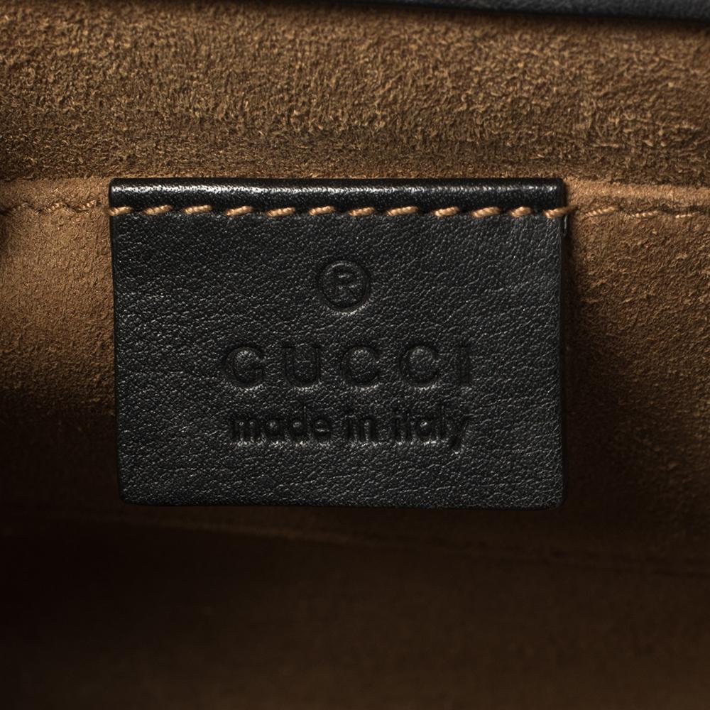 Gucci Black Leather Small Padlock Shoulder Bag 2