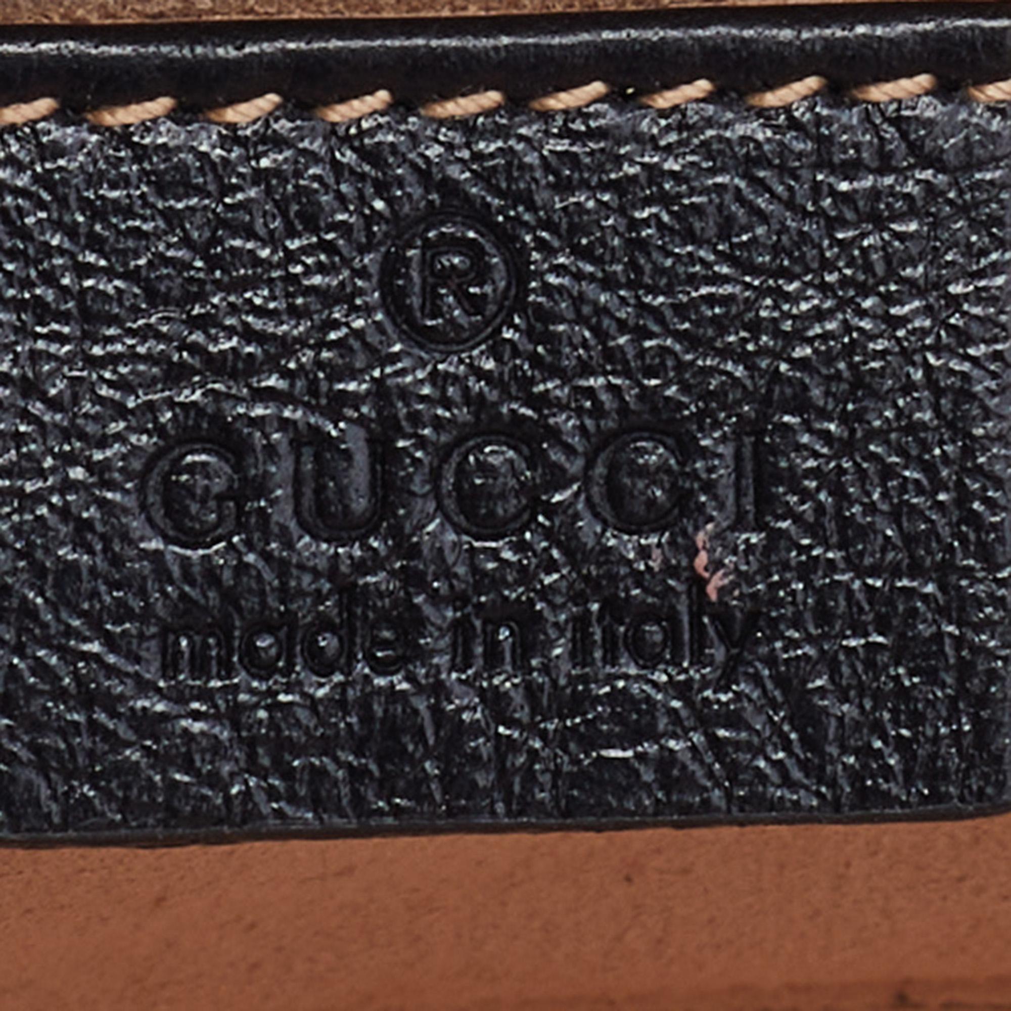 Gucci Black Leather Small Rajah Shoulder Bag 6