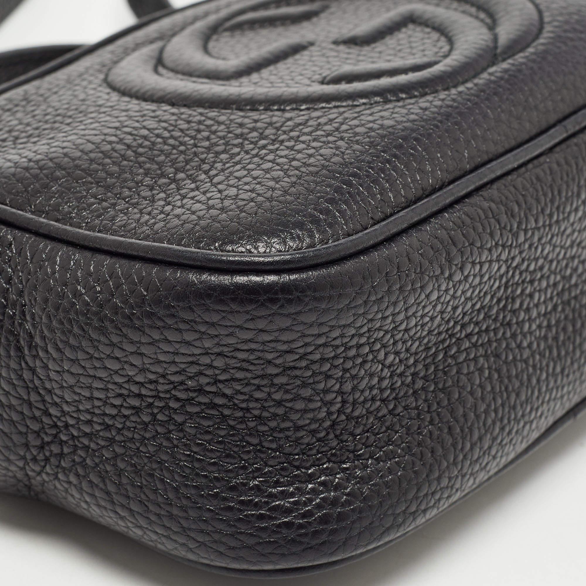 Gucci Black Leather Small Soho Disco Crossbody Bag 7