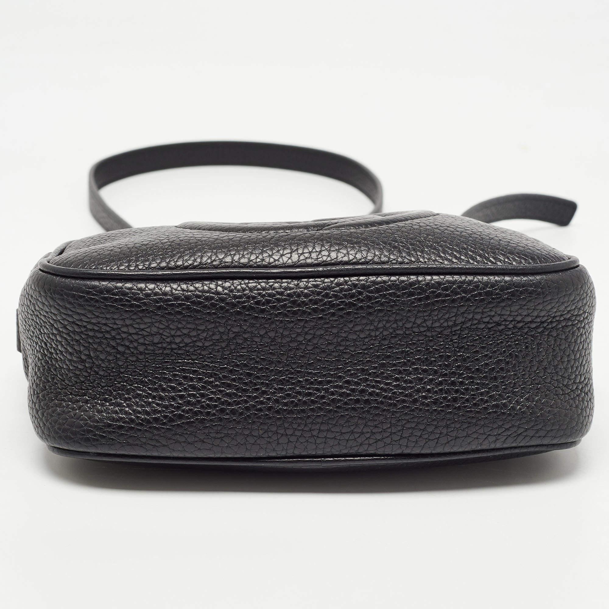 Gucci Black Leather Small Soho Disco Crossbody Bag 1