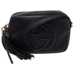 Gucci Black Leather Small Soho Disco Crossbody Bag