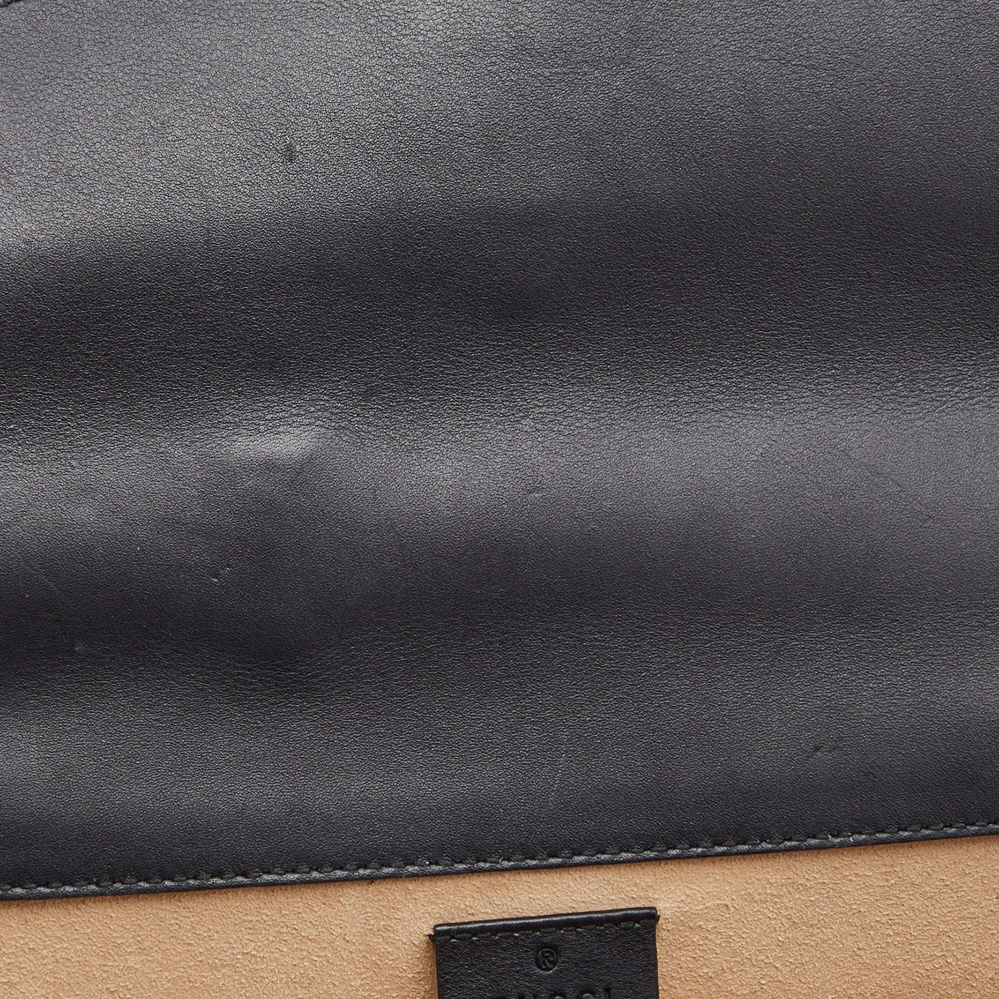 Gucci Black Leather Small Strass Studded Dionysus Shoulder Bag 4