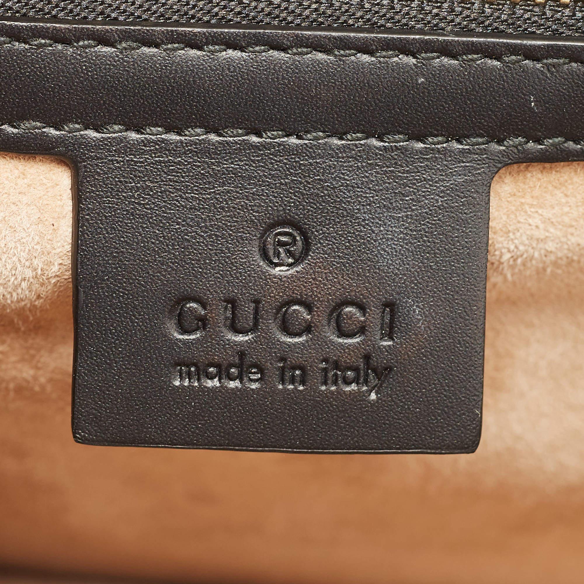 Gucci Black Leather Small Sylvie Web Shoulder Bag 5