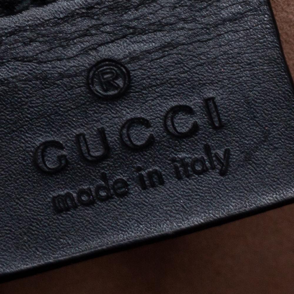 Gucci Black Leather Small Web Chain Sylvie Shoulder Bag 5