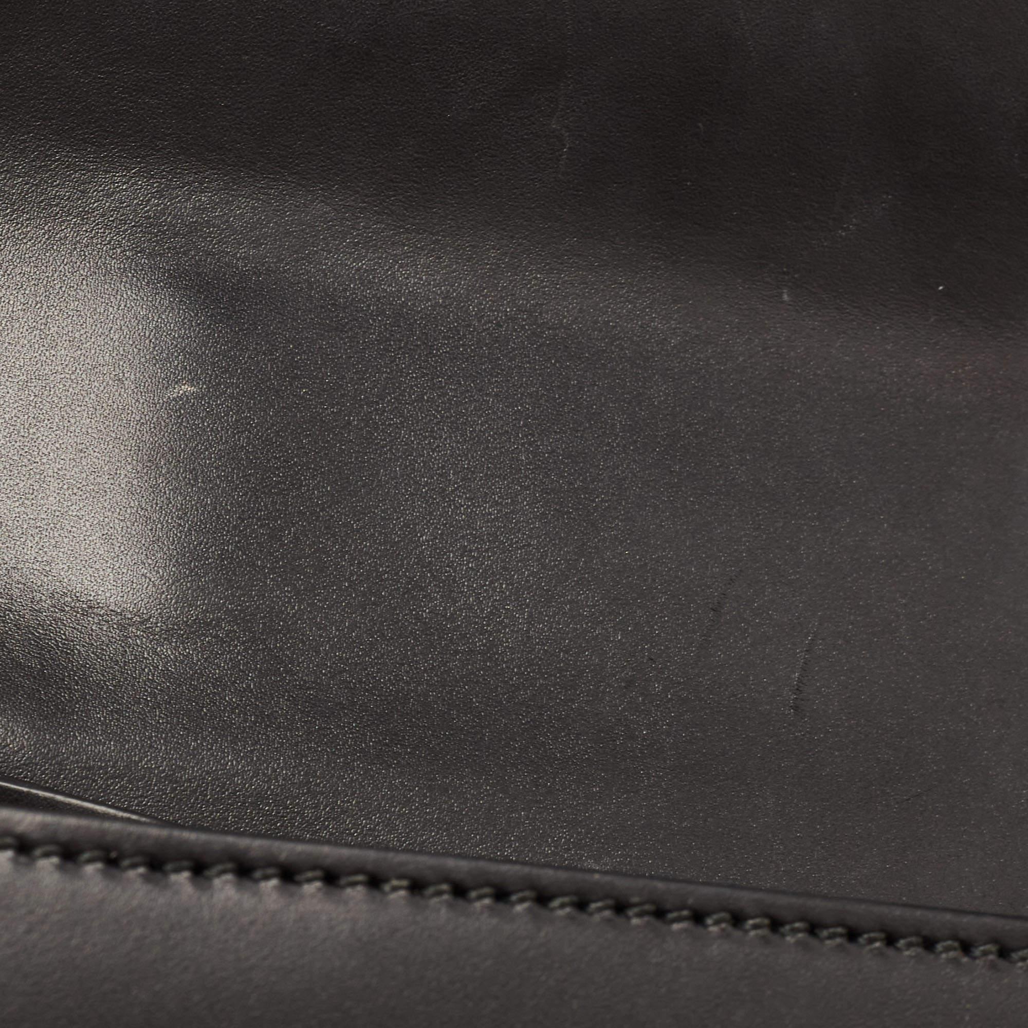 Gucci Black Leather Small Web Sylvie Shoulder Bag 9