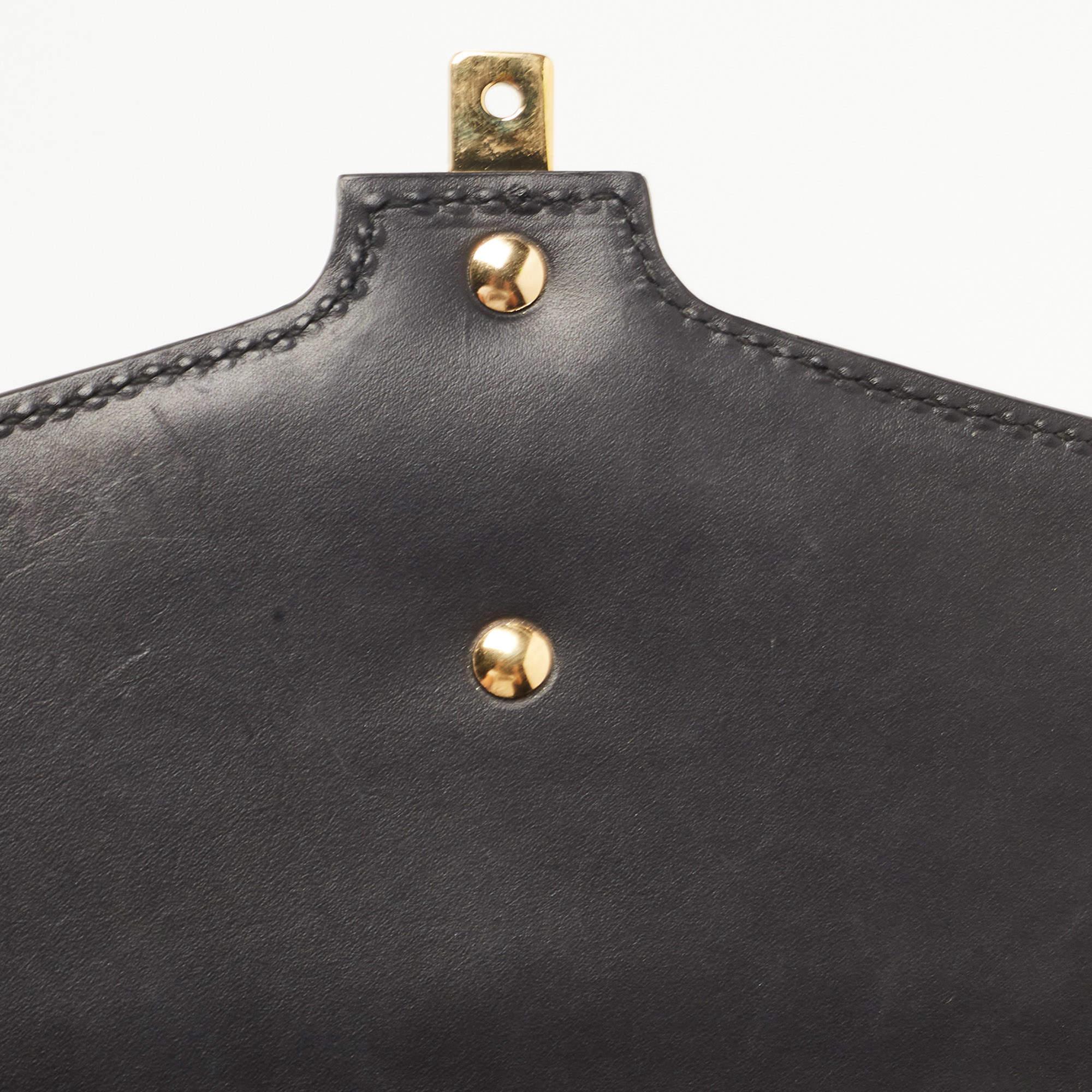 Gucci Black Leather Small Web Sylvie Shoulder Bag 10