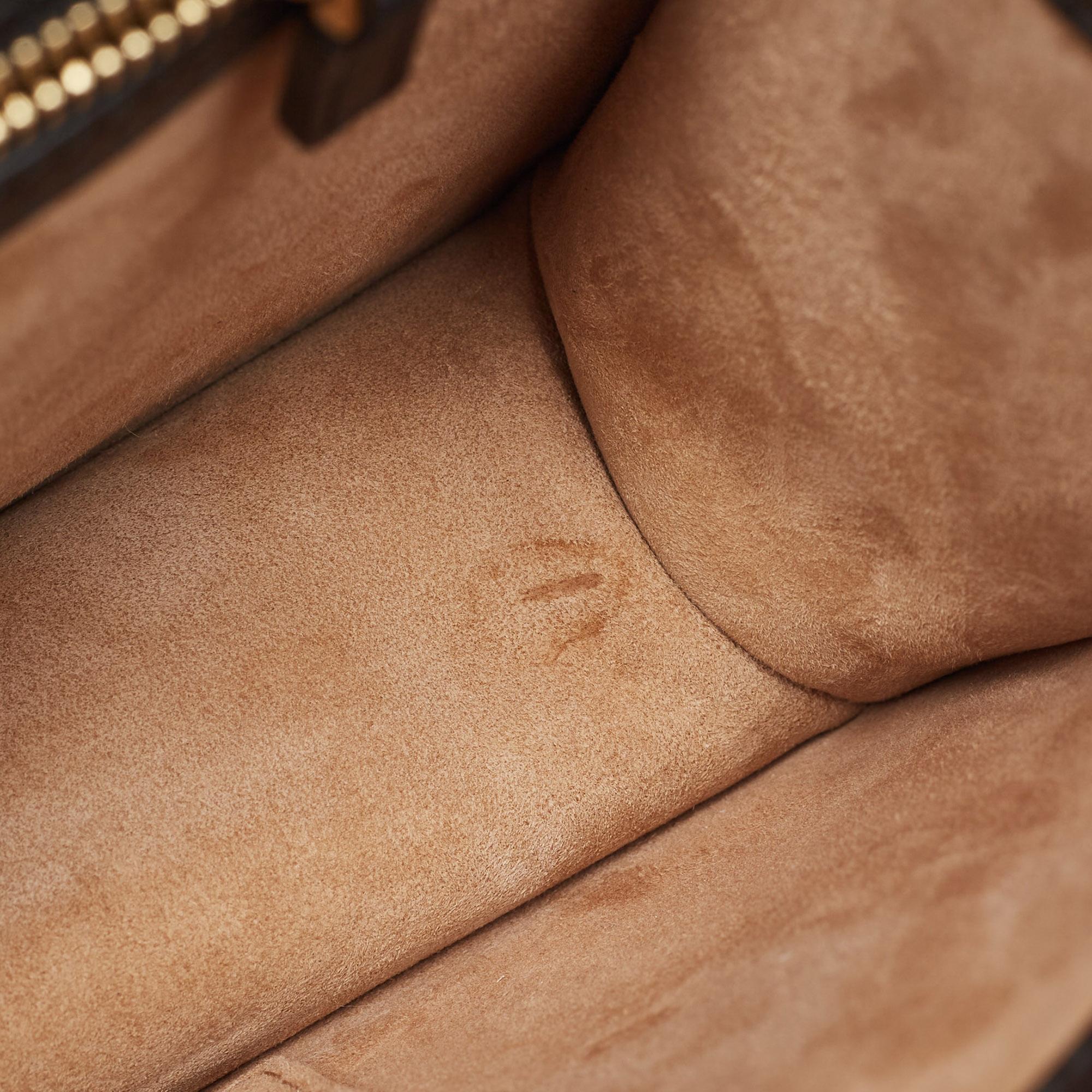 Gucci Black Leather Small Web Sylvie Shoulder Bag For Sale 3