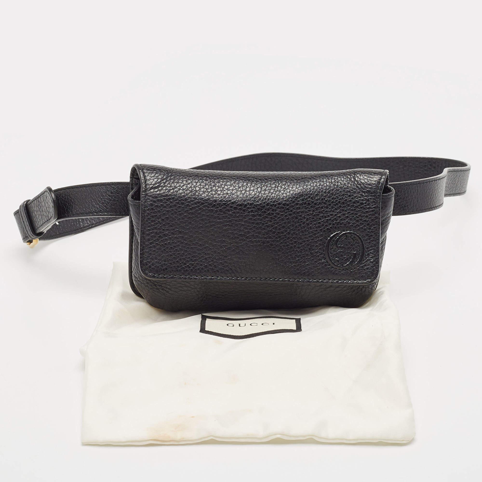 Gucci Black Leather Soho Belt Bag 9