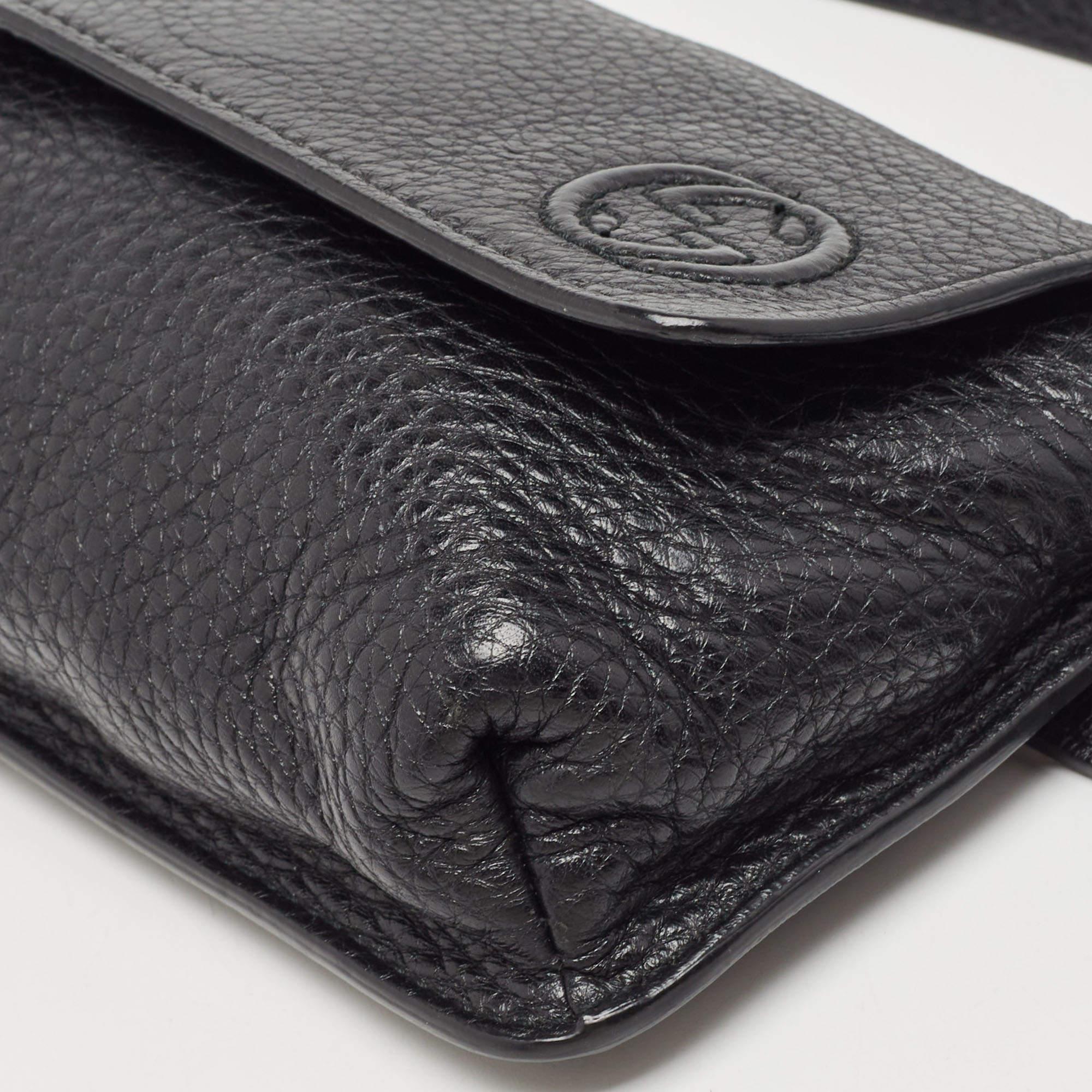 Women's Gucci Black Leather Soho Belt Bag
